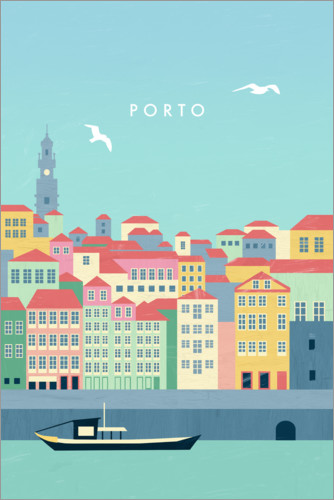 Poster Illustration de Porto