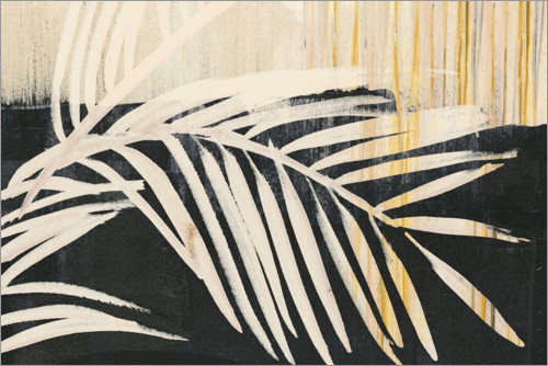 Poster Feuille de palmier abstraite