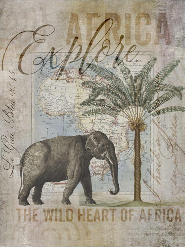 Poster Coeur sauvage d'Afrique