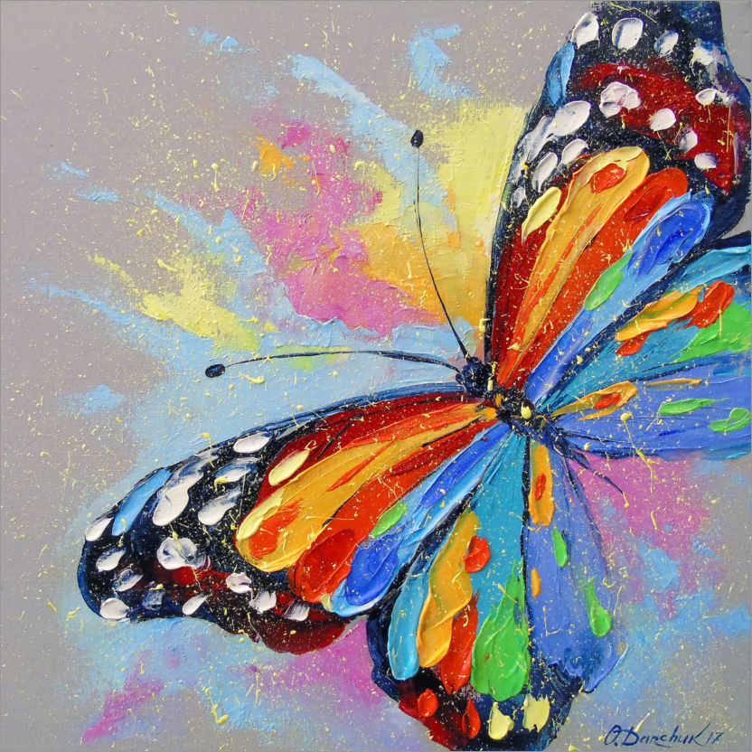 Poster Papillon en vol