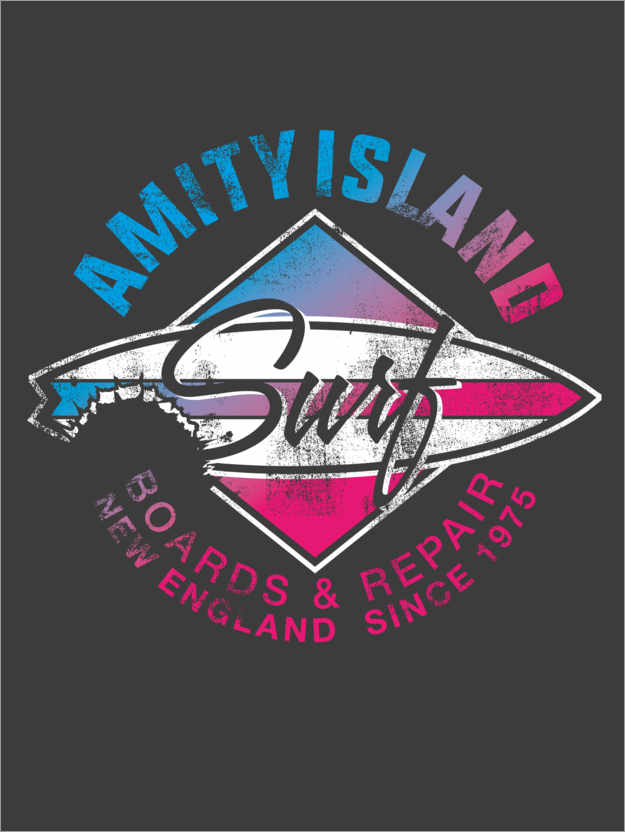 Poster Amity Island Surfboard Repair