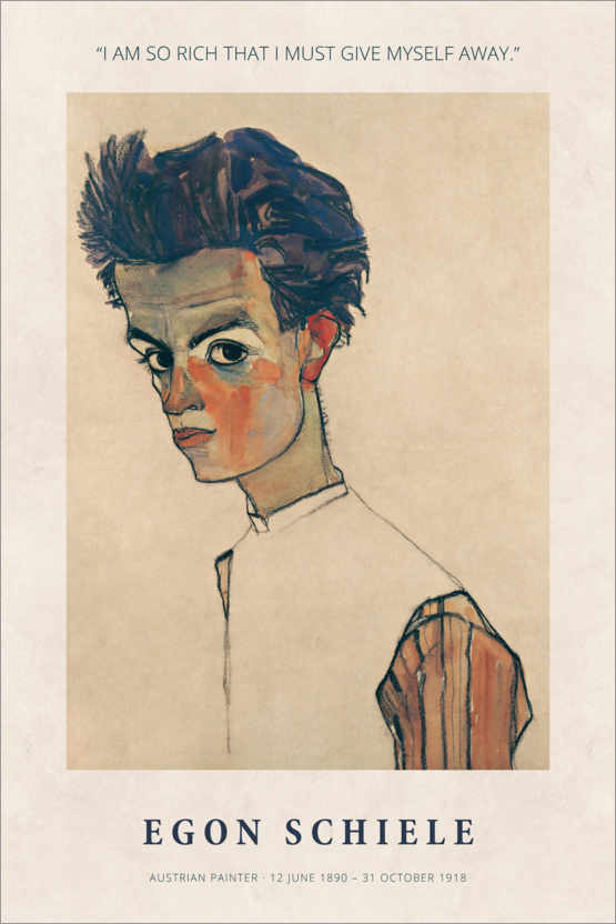 Poster Egon Schiele - I am so rich