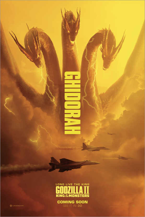 Poster King Of The Monsters - Ghidorah