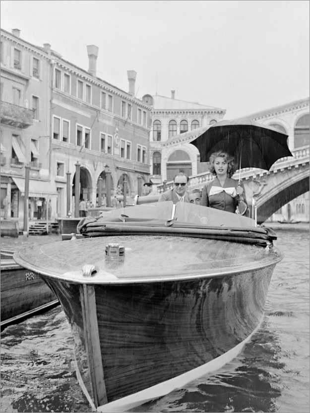 Poster Actress Sophia Loren in Venice 1955