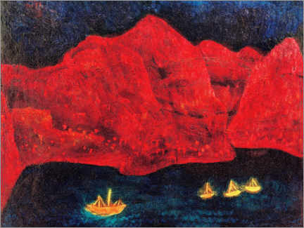 Tableau sur toile  Côte sud le soir - Paul Klee