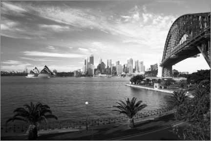 Tableau en PVC  Vue sur le point de repère de Sydney - David Wall