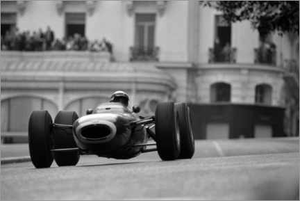 Poster Jackie Stewart, BRM P261, Monaco Grand Prix 1965