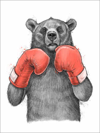 Poster  Ours boxeur - Nikita Korenkov