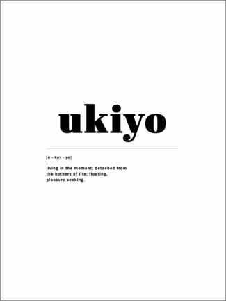 Poster Définition de Ukiyo (anglais)