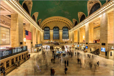 Tableau en verre acrylique  Grand Central Station à New York - Mike Centioli