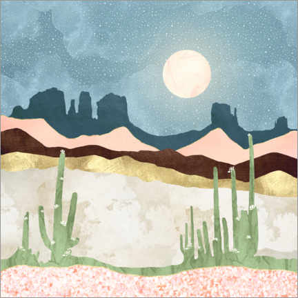 Poster Floraison désertique