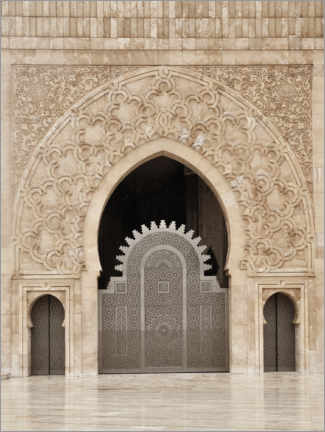 Poster Façade de la mosquée Hassan II à Casablanca