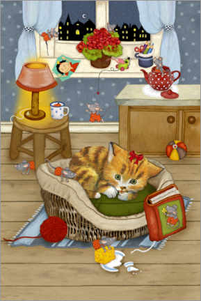 Poster Mon drôle de chat Katinka