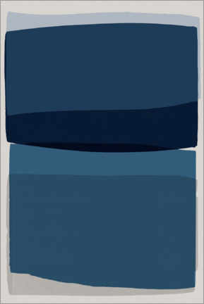 Tableau en plexi-alu  Bleu moderne - Orara Studio
