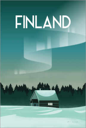 Poster  Finlande (anglais) - Omar Escalante