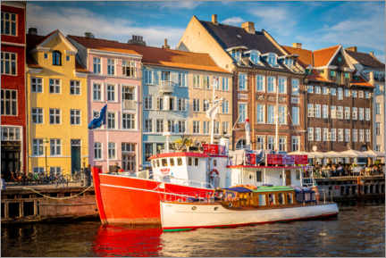 Poster  Navires dans le port de Copenhague - Julian Peters
