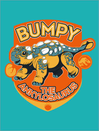 Poster  Bumpy the ankylosaurus