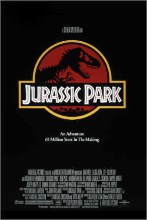 Tableau en plexi-alu  Jurassic Park (anglais)