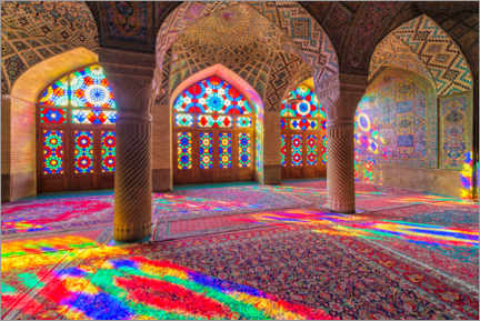 Tableau en verre acrylique  Mosquée Nasir-ol-Molk - Gabrielle &amp; Michel Therin-Weise