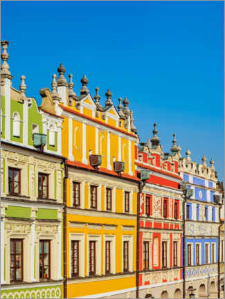 Poster  Maisons historiques colorées sur la place du marché - Karol Kozlowski