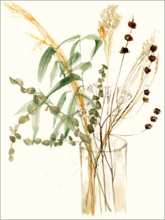 Tableau en plexi-alu  Composition dans un vase II - Jennifer Goldberger