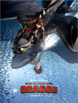 Poster  The Hidden World - Hiccup & Toothless