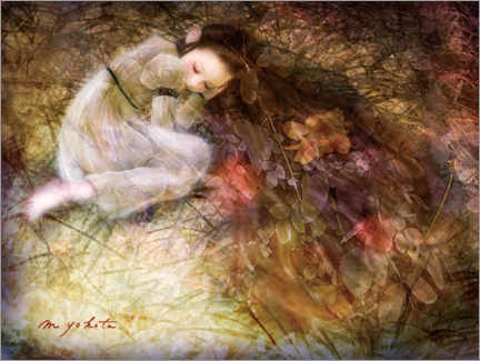 Tableau sur toile  Lit de fée - Miharu Yokota