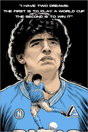 Poster  Diego Armando Maradona - Paola Morpheus