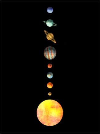Poster  Le système solaire - Terry Fan