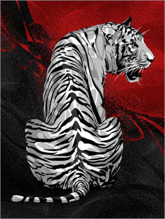 Poster Tigre blanc