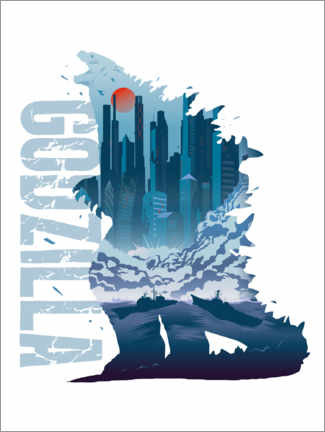 Poster Godzilla Silhouette