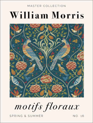 Tableau en bois  Motifs Floraux - Spring & Summer - William Morris