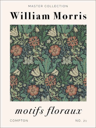 Tableau en verre acrylique  Motifs Floraux - Compton - William Morris
