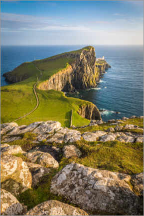 Poster Neist Point Lighthouse, Isle of Skye, Schottland