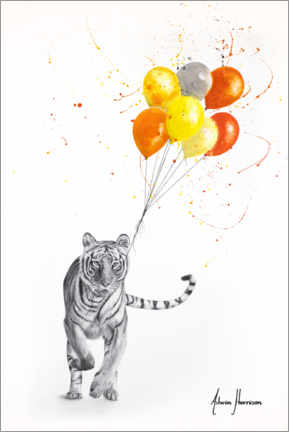 Poster The Tiger and The Balloons