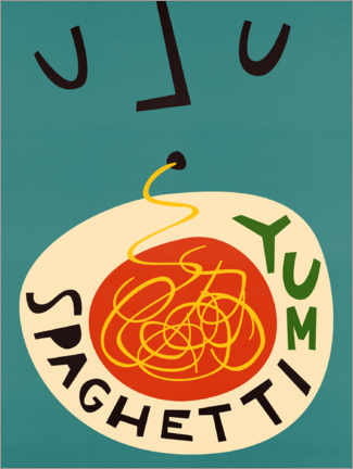 Poster  Yum Spaghetti - Fox &amp; Velvet