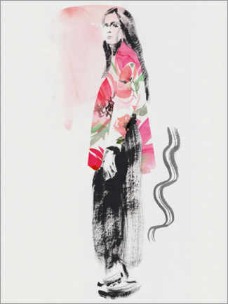 Tableau en PVC  Fashioncollage Rosa - Sarah Stark