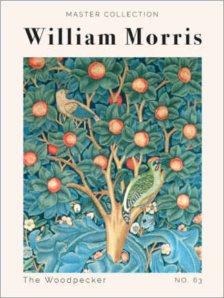 Tableau en bois  The Woodpecker No. 63 - William Morris