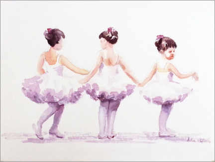 Poster Three little ballerinas