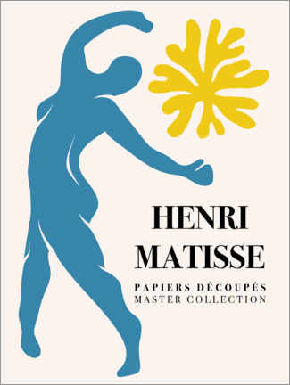 Tableau en verre acrylique  Henri Matisse - Papiers Découpés