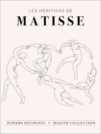 Tableau en aluminium  Matisse - Papiers Découpés