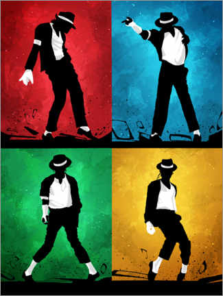 Sticker mural  Michael Jackson Silhouettes - Nikita Abakumov