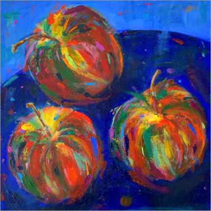 Poster  Three Apples - Dawn Underwood