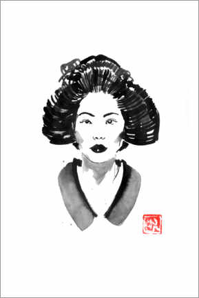 Poster Geisha face