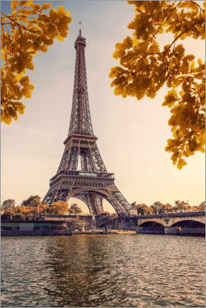 Poster Autumn in Paris
