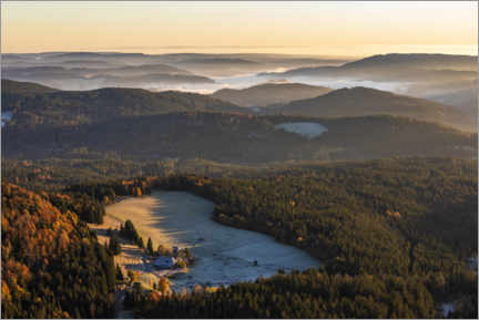 Poster  View from the Feldberg over the Black Forest - Dieterich Fotografie