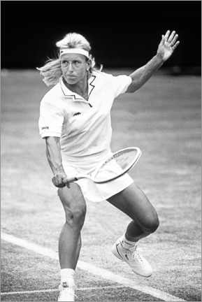 Tableau en plexi-alu  Martina Navratilova, Tennis player