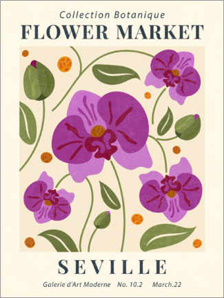 Poster  Flower Market Seville - TAlex