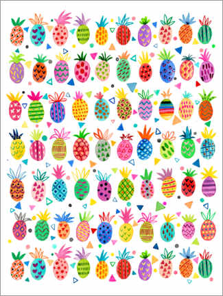 Poster  Geo Pineapples Kids - Ninola Design