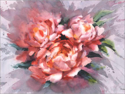 Tableau en PVC  Splash of flowers - Samira Yanushkova